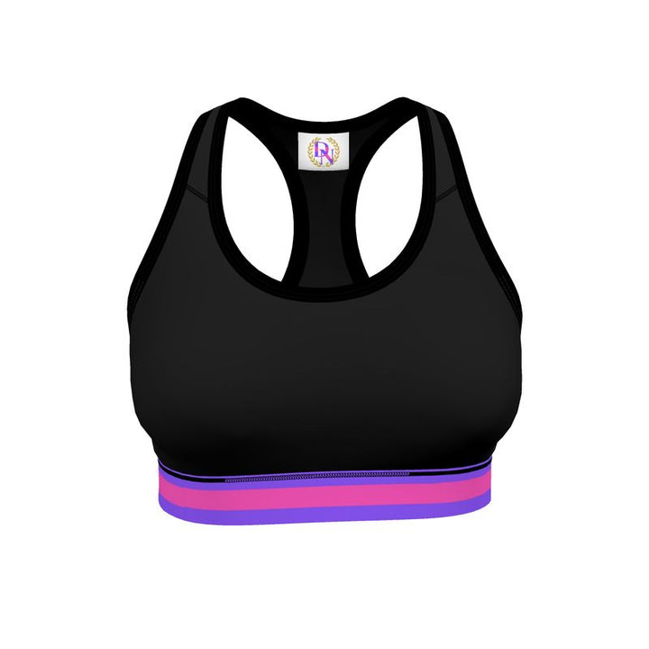 JUST A BLACK SPORTS BRA