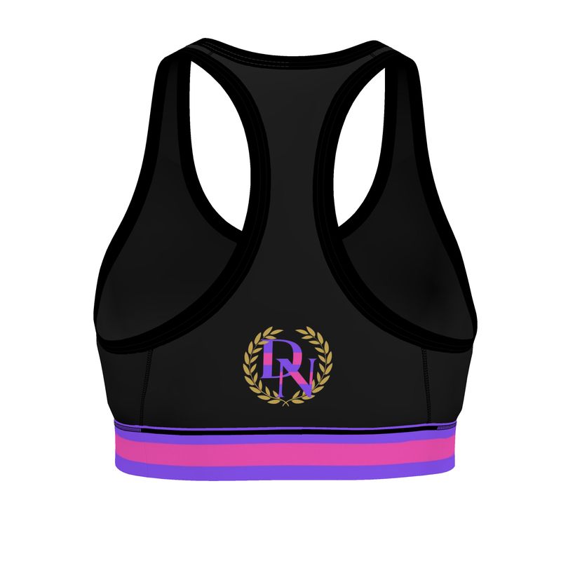 JUST A BLACK SPORTS BRA