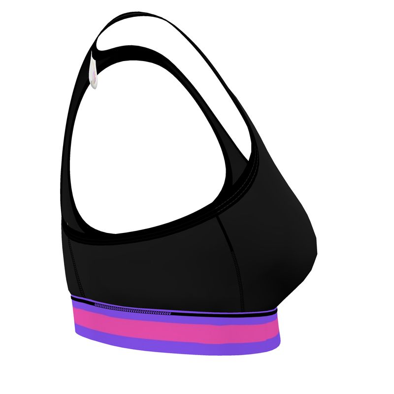 JUST A BLACK SPORTS BRA