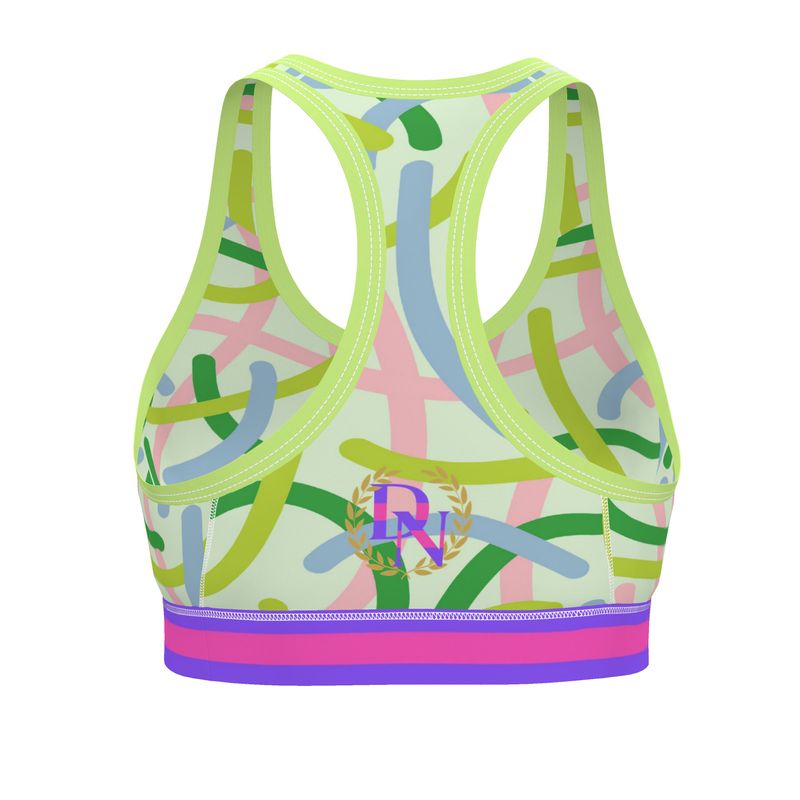 PLAYFUL TANGLE SPORTS BRA