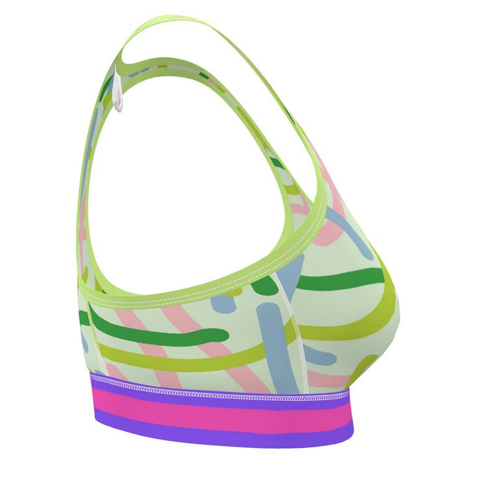 PLAYFUL TANGLE SPORTS BRA