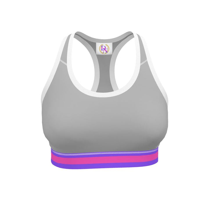 JUST A SILVER SPORTS BRA