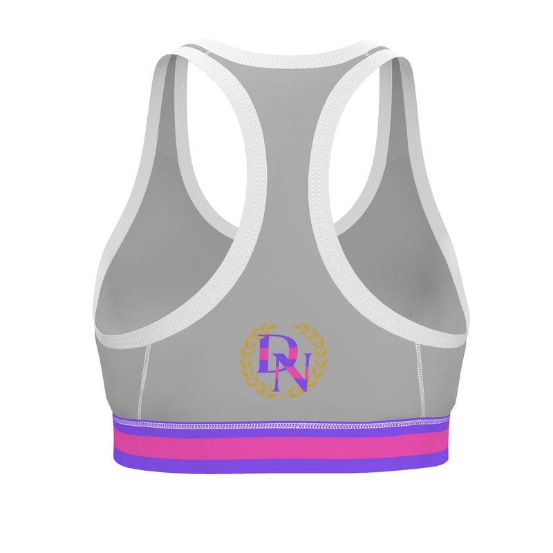 JUST A SILVER SPORTS BRA