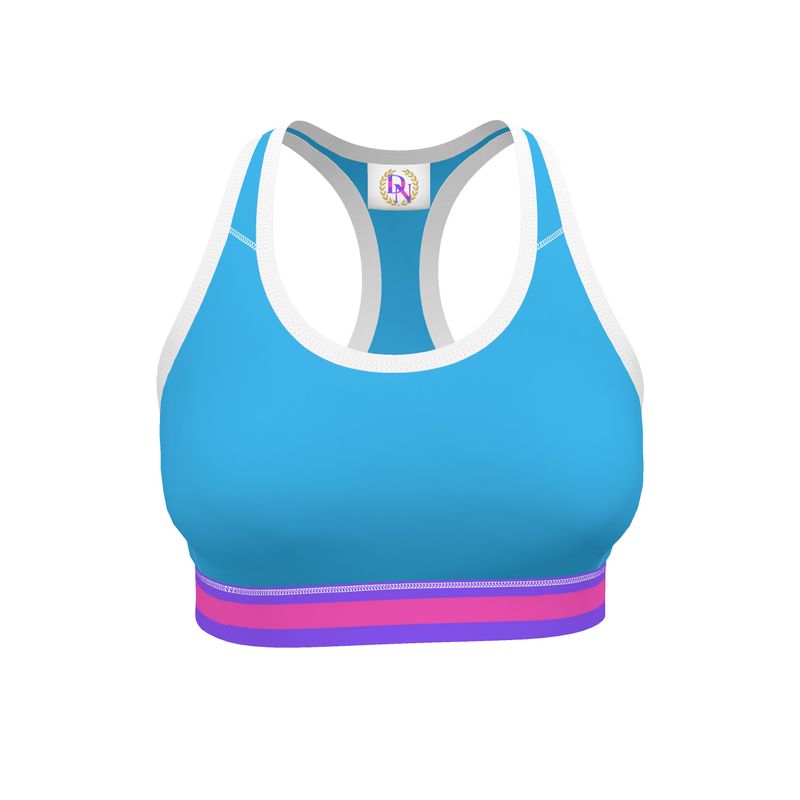 JUST A SKY BLUE SPORTS BRA