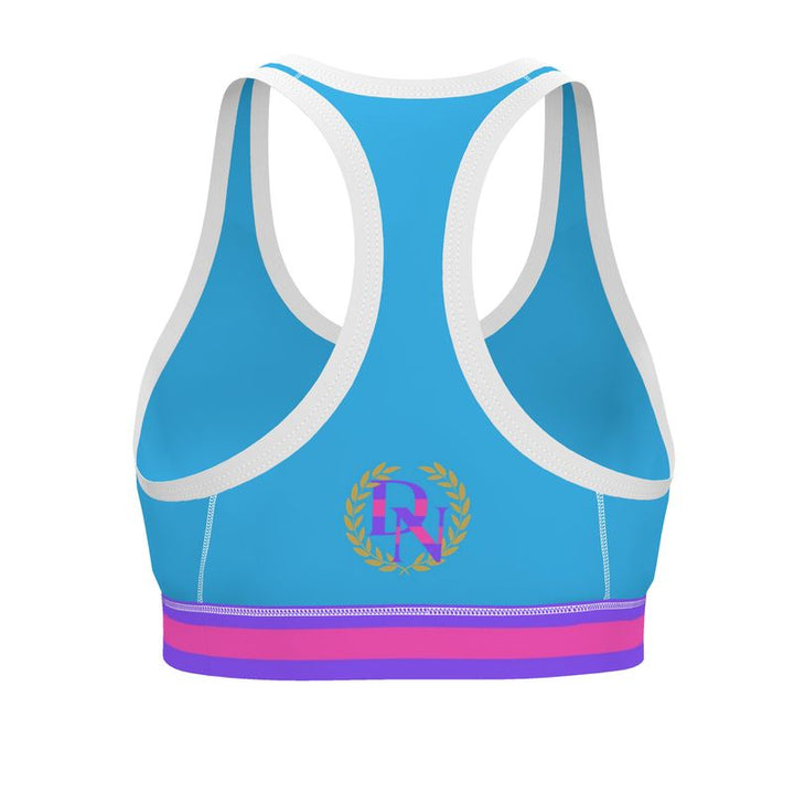 JUST A SKY BLUE SPORTS BRA