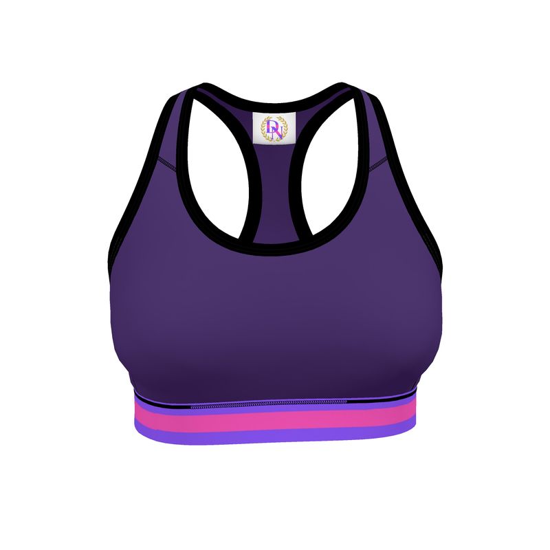 JUST A PURPLE SPORTS BRA