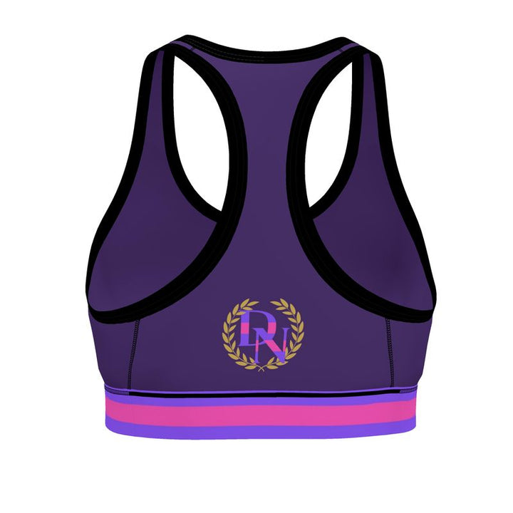 JUST A PURPLE SPORTS BRA