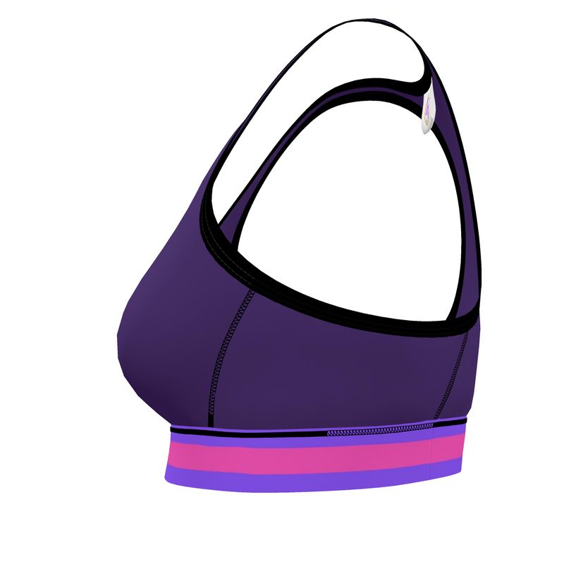 JUST A PURPLE SPORTS BRA