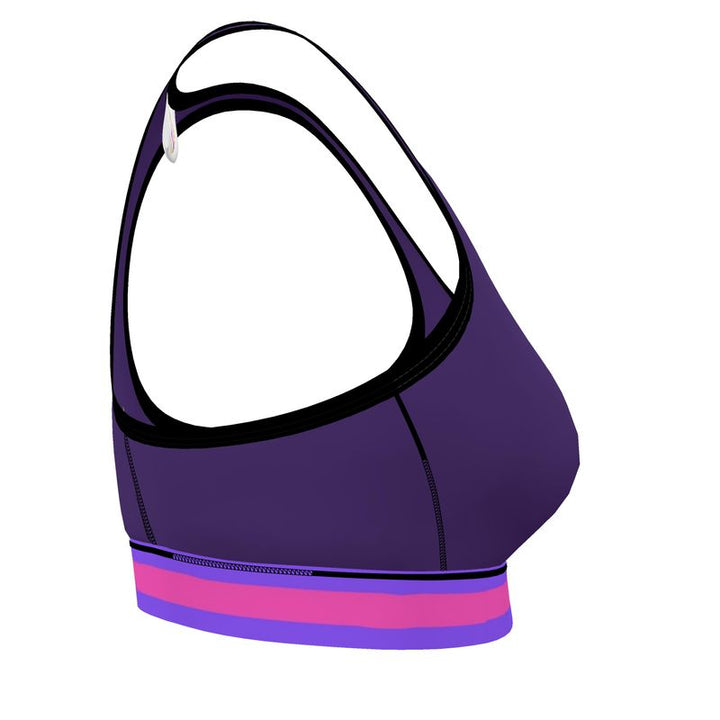 JUST A PURPLE SPORTS BRA