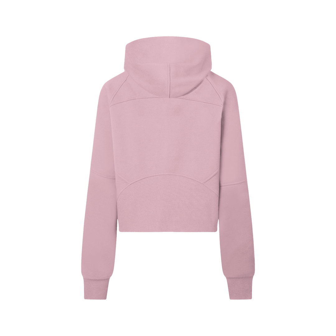 "DN" CROPPED HALF-ZIP HOODIE