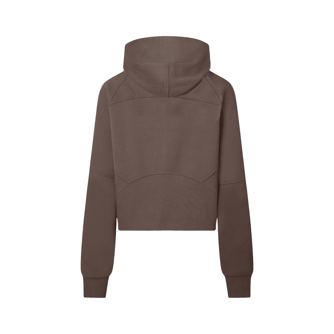 "DN" CROPPED HALF-ZIP HOODIE