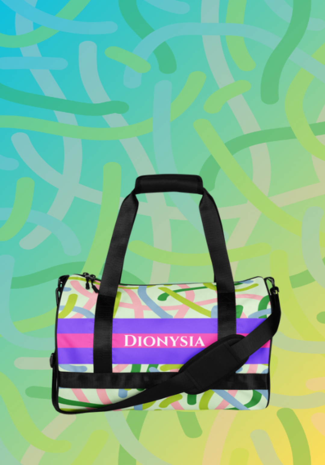 PLAYFUL TANGLE MEDIUM GYM BAG