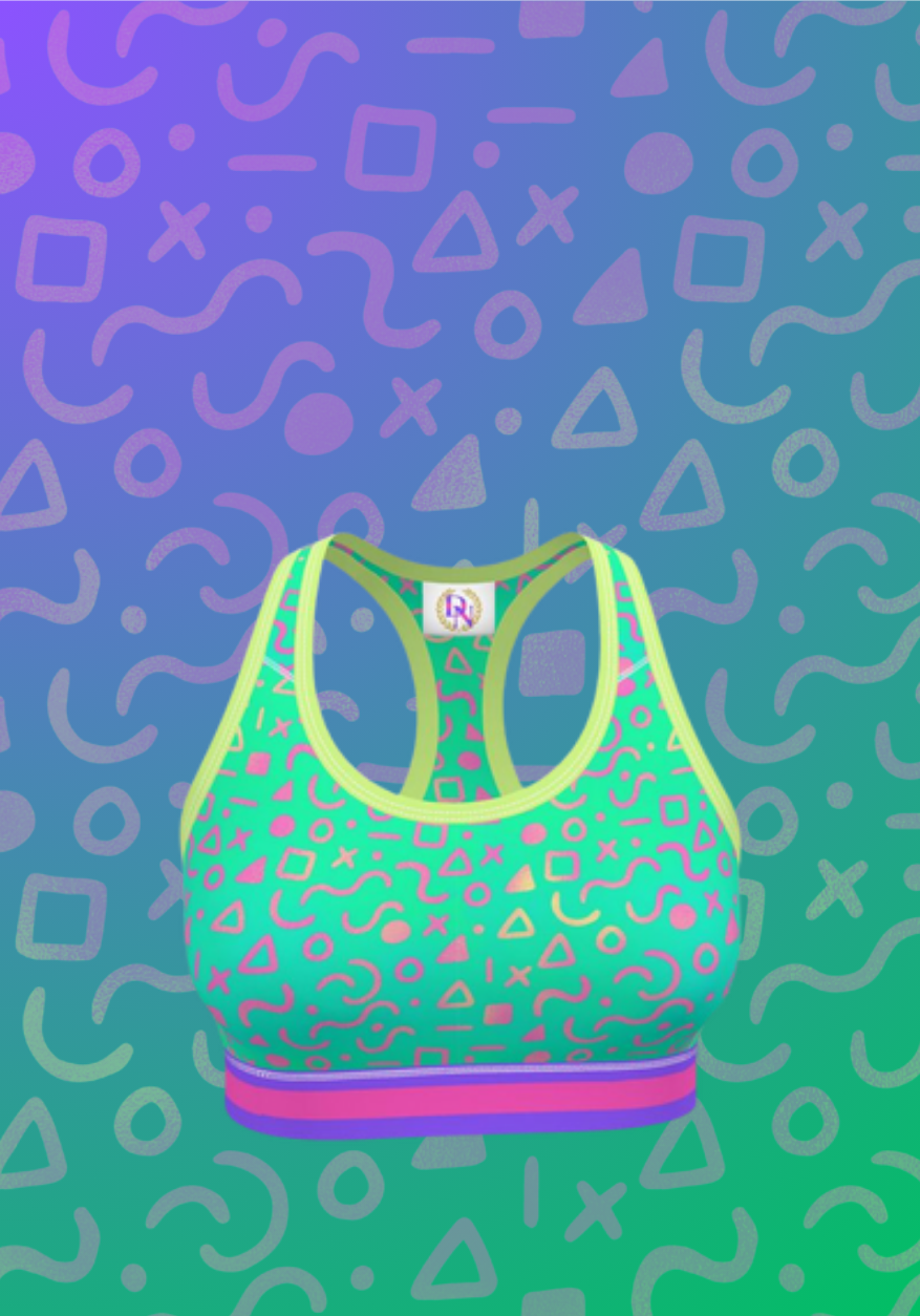 DOODLESCAPE SPORTS BRA