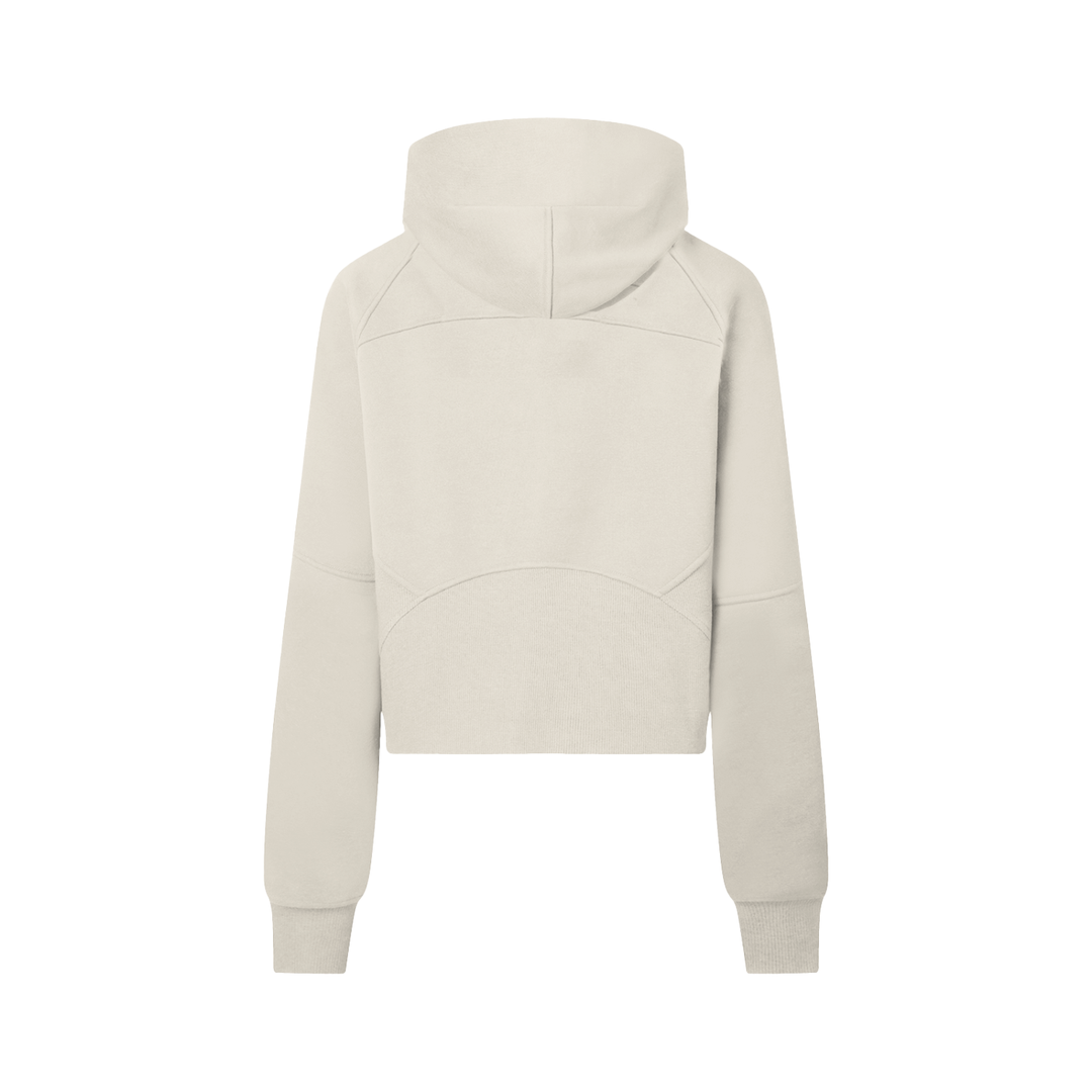 "DN" CROPPED HALF-ZIP HOODIE