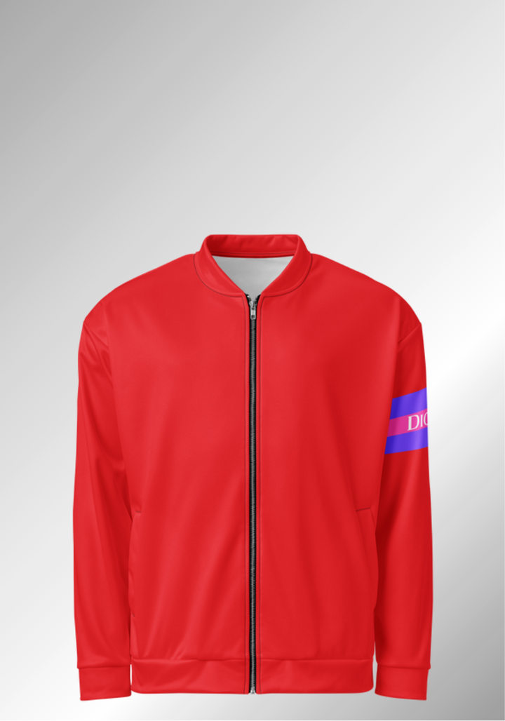 JUST A BRIGHT RED BOMBER JACKET