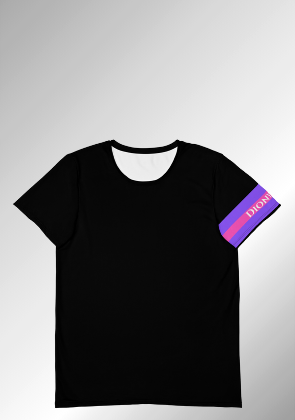 JUST A BLACK ATHLETIC TEE