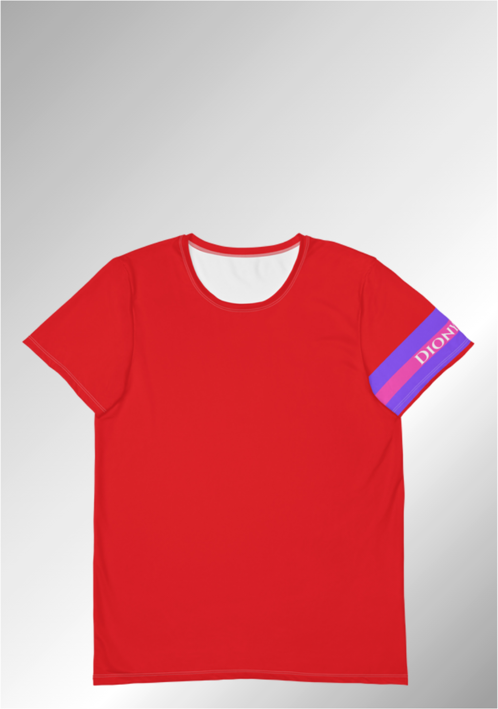 JUST A BRIGHT RED ATHLETIC TEE