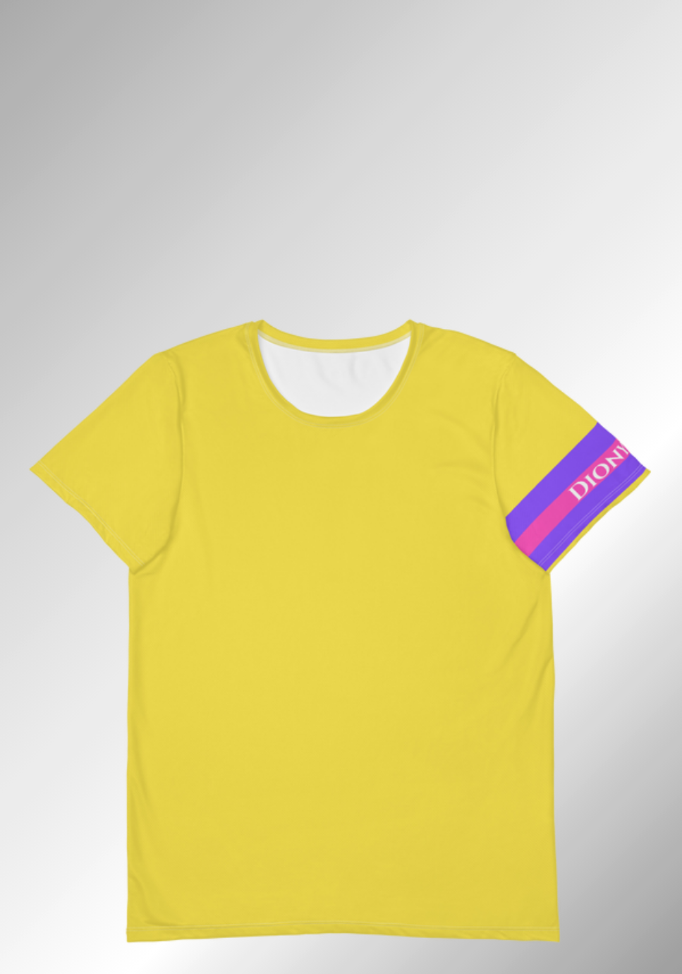 JUST A YELLOW ATHLETIC TEE