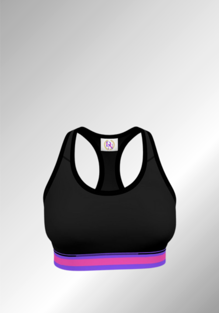 JUST A BLACK SPORTS BRA