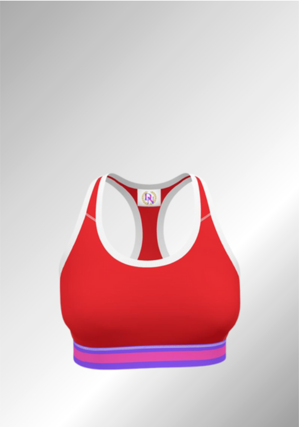 JUST A BRIGHT RED SPORTS BRA