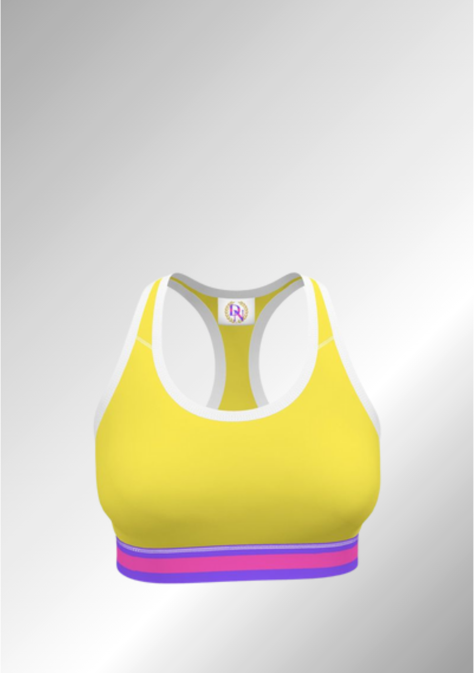 JUST A DAISY YELLOW SPORTS BRA