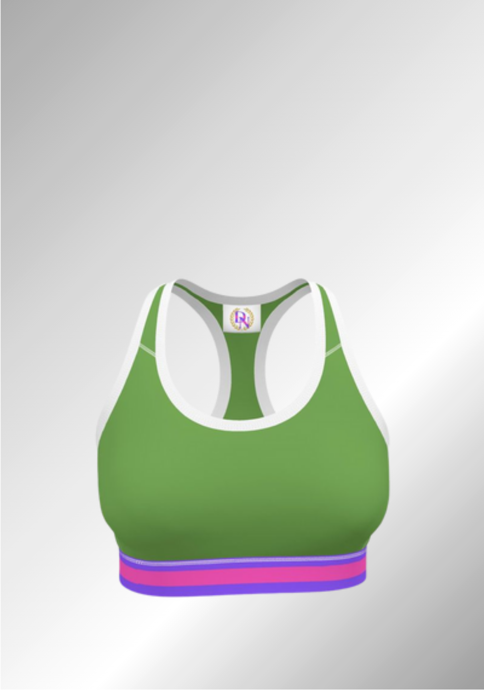 JUST A GREEN SPORTS BRA