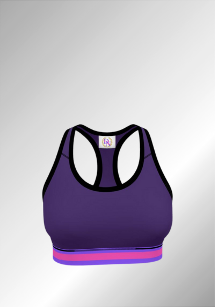 JUST A PURPLE SPORTS BRA