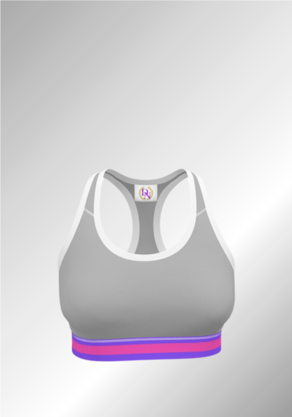 JUST A SILVER SPORTS BRA