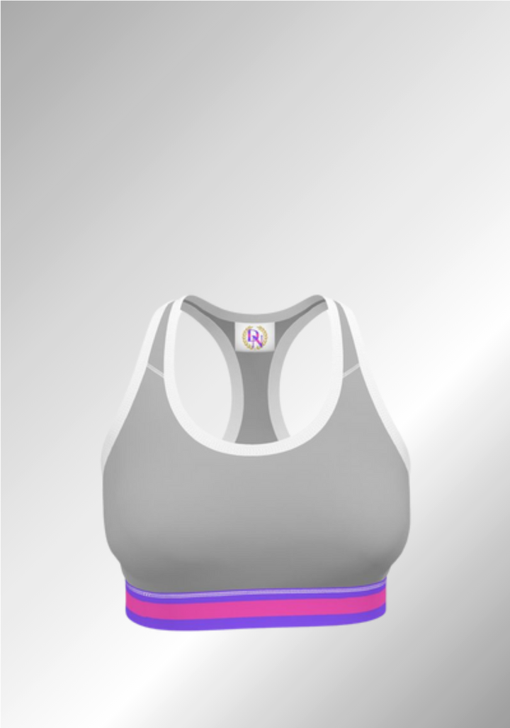 JUST A SILVER SPORTS BRA