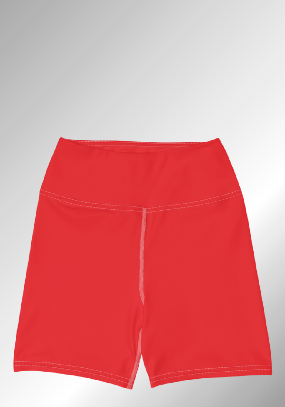 JUST BRIGHT RED YOGA SHORTS