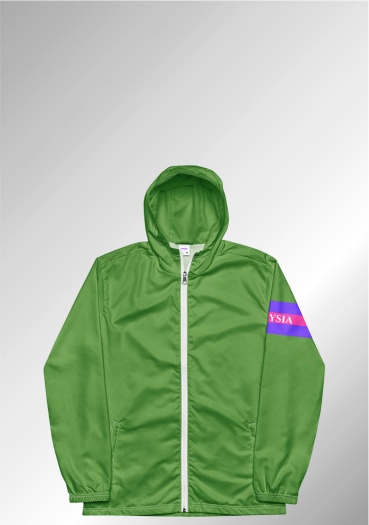 JUST A GREEN WINDBREAKER