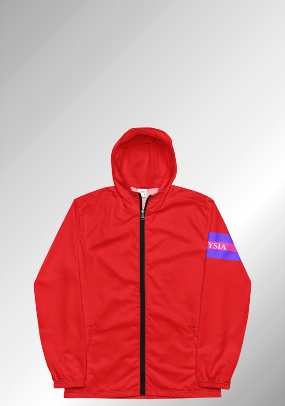 JUST A BRIGHT RED WINDBREAKER