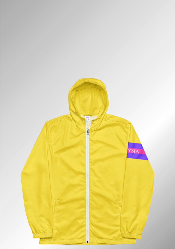 JUST A YELLOW WINDBREAKER