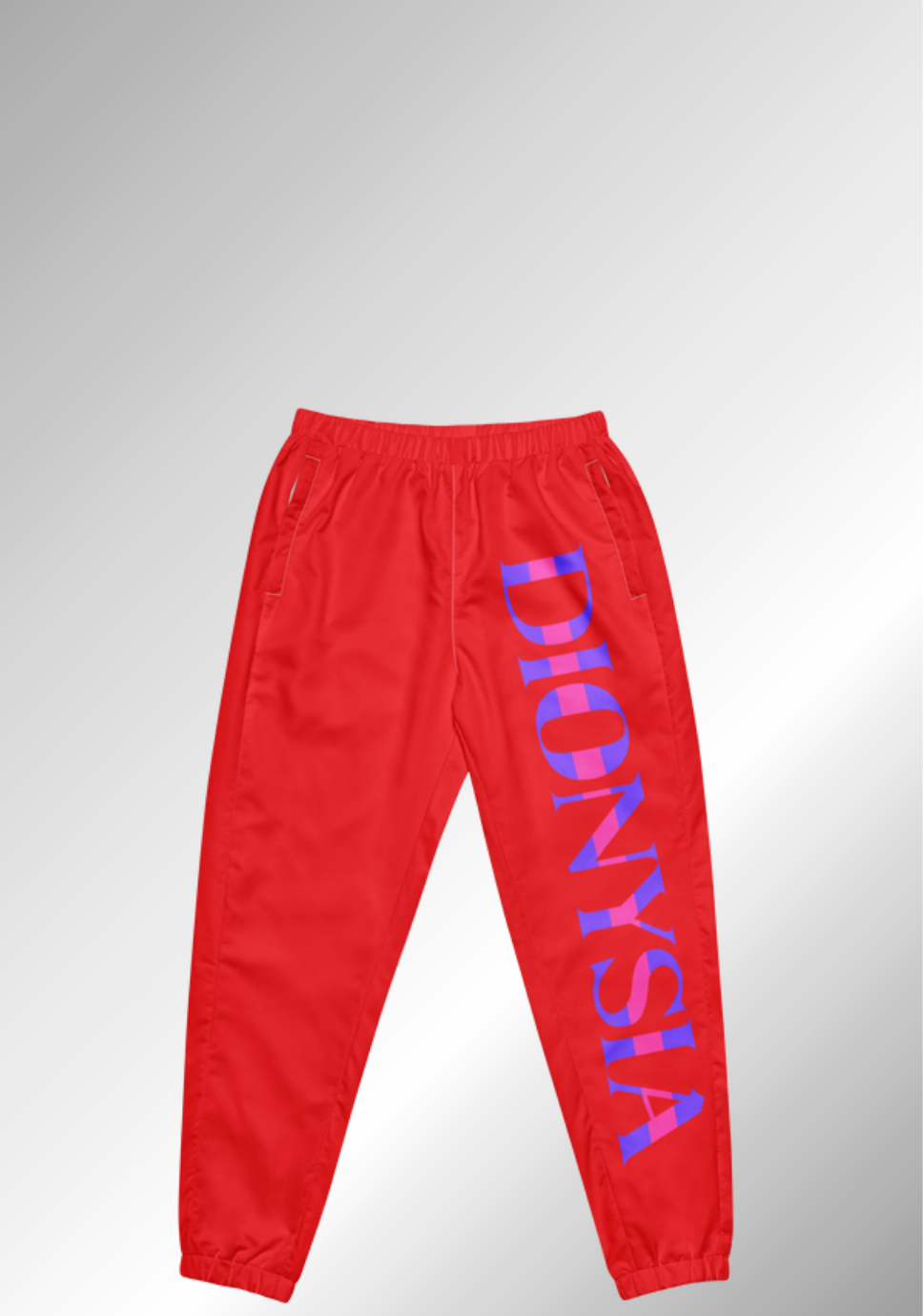 JUST BRIGHT RED TRACK PANTS