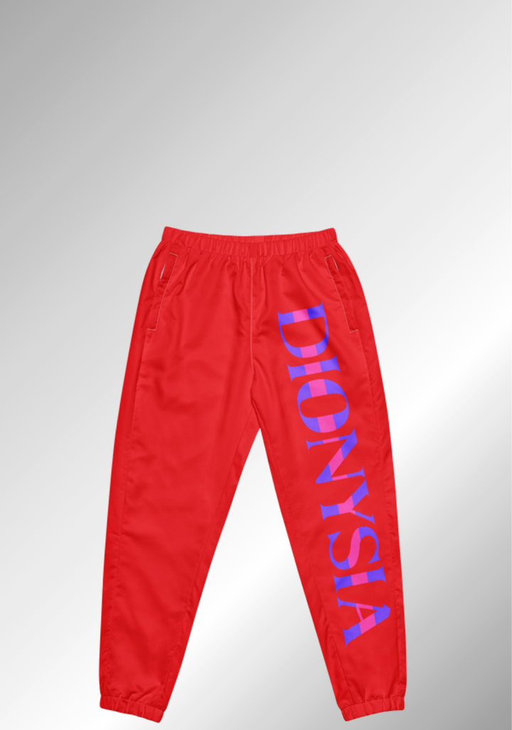 JUST BRIGHT RED TRACK PANTS