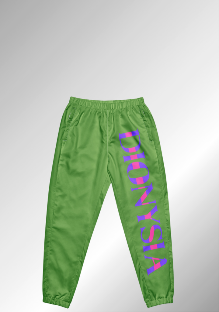 JUST GREEN TRACK PANTS